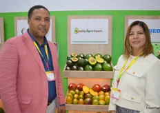 Freddy Valenzuela and Noemi Pacheco from Quality Agro Export are avocado and mango exporters from the Dominican Republic.